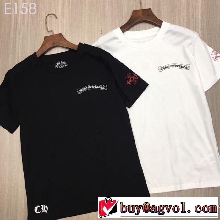 クロムハーツ CHROME HEARTS 半袖Tシャツ 2色可選 男女兼用 夏っぽさ新作アイテム 2019春夏のトレンド新商品