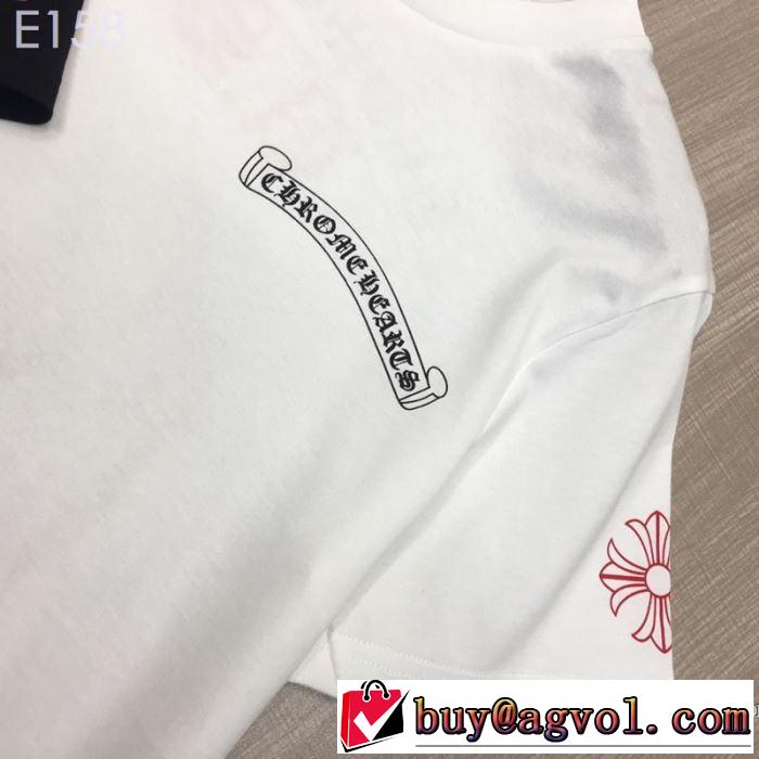 クロムハーツ CHROME HEARTS 半袖Tシャツ 2色可選 男女兼用 夏っぽさ新作アイテム 2019春夏のトレンド新商品