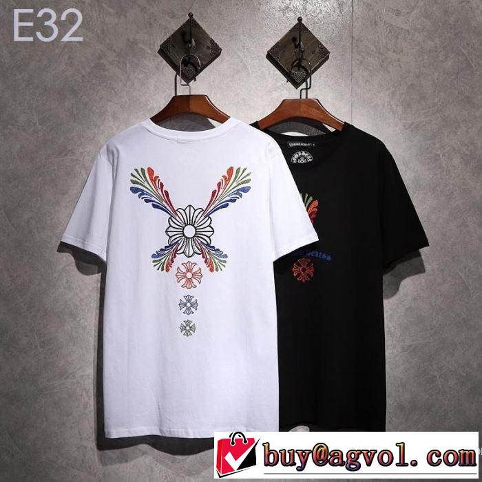 夏にぴったり限定アイテム クロムハーツ CHROME HEARTS 半袖Tシャツ 2色可選 男女兼用 2019夏ファション新品
