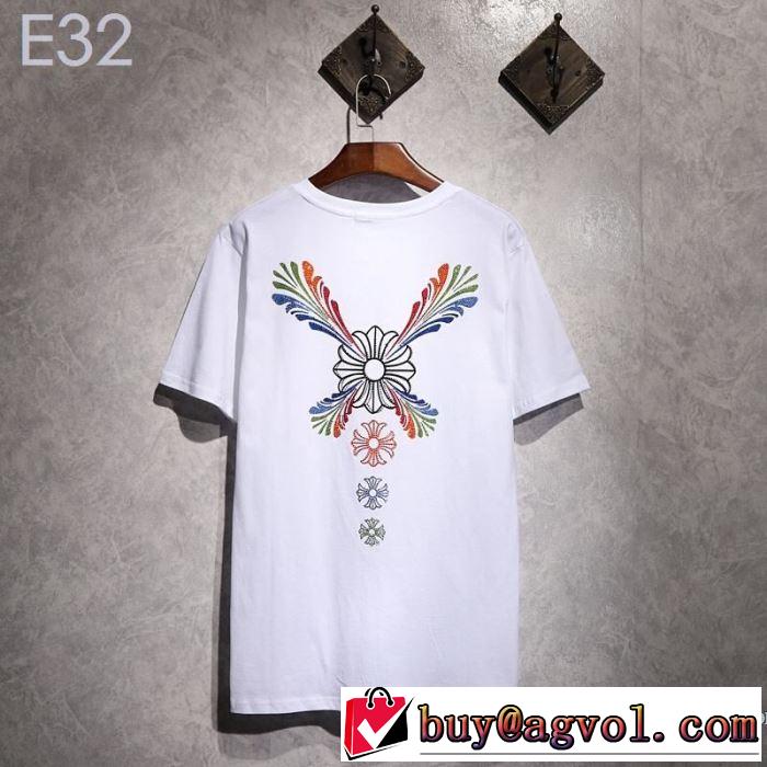 夏にぴったり限定アイテム クロムハーツ CHROME HEARTS 半袖Tシャツ 2色可選 男女兼用 2019夏ファション新品