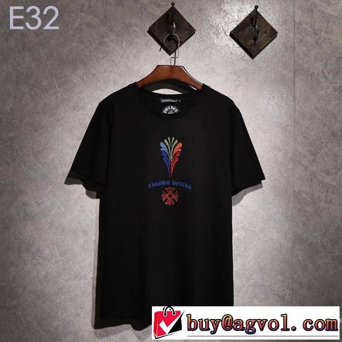夏にぴったり限定アイテム クロムハーツ CHROME HEARTS 半袖Tシャツ 2色可選 男女兼用 2019夏ファション新品