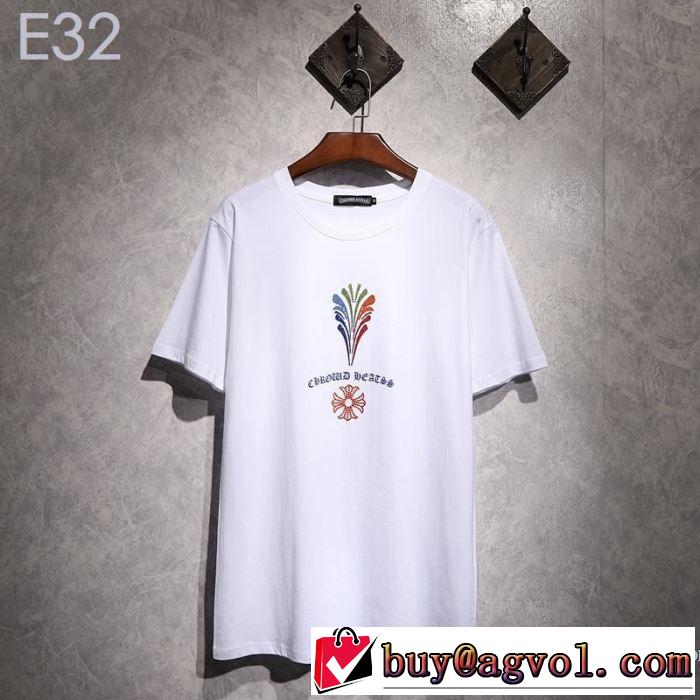 夏にぴったり限定アイテム クロムハーツ CHROME HEARTS 半袖Tシャツ 2色可選 男女兼用 2019夏ファション新品
