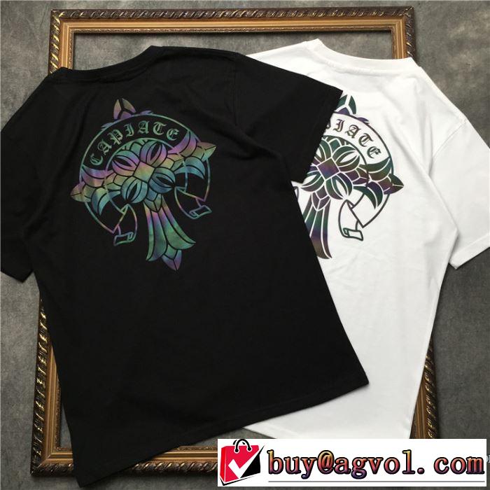 2色可選 男女兼用 【2019春夏】最新コレクション 今っぽく新作アイテム クロムハーツ CHROME HEARTS 半袖Tシャツ