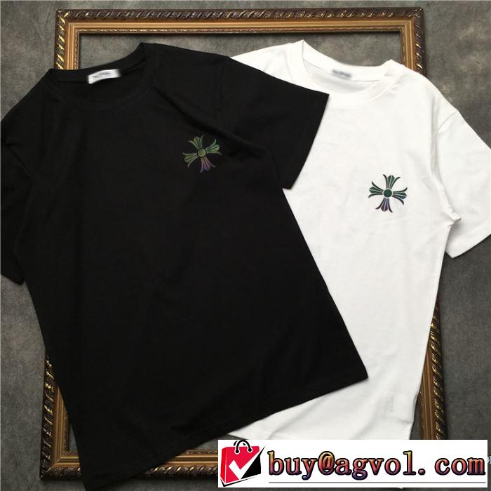 2色可選 男女兼用 【2019春夏】最新コレクション 今っぽく新作アイテム クロムハーツ CHROME HEARTS 半袖Tシャツ