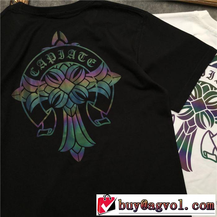 2色可選 男女兼用 【2019春夏】最新コレクション 今っぽく新作アイテム クロムハーツ CHROME HEARTS 半袖Tシャツ
