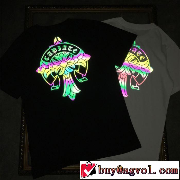2色可選 男女兼用 【2019春夏】最新コレクション 今っぽく新作アイテム クロムハーツ CHROME HEARTS 半袖Tシャツ
