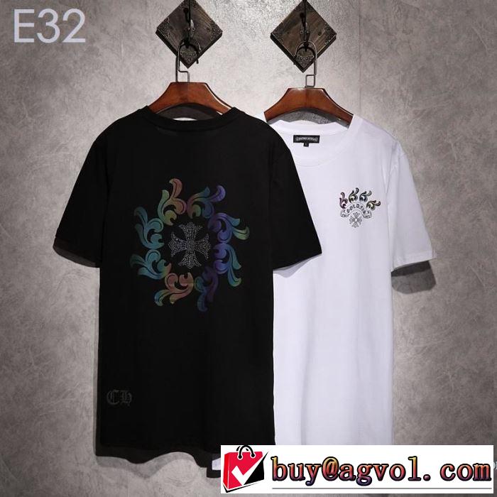 クロムハーツ CHROME HEARTS 半袖Tシャツ 2色可選 男女兼用 2019年最新ファッション 今期のトレンド定番アイテム