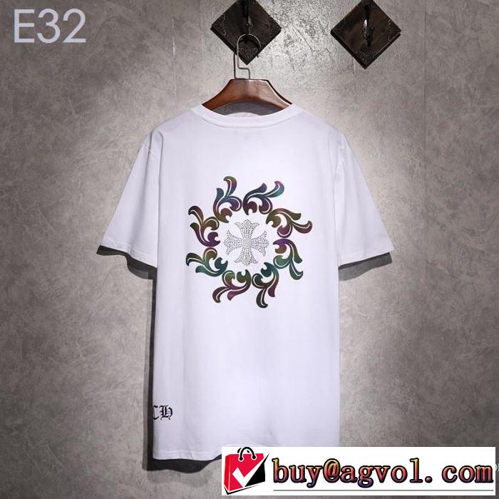クロムハーツ CHROME HEARTS 半袖Tシャツ 2色可選 男女兼用 2019年最新ファッション 今期のトレンド定番アイテム