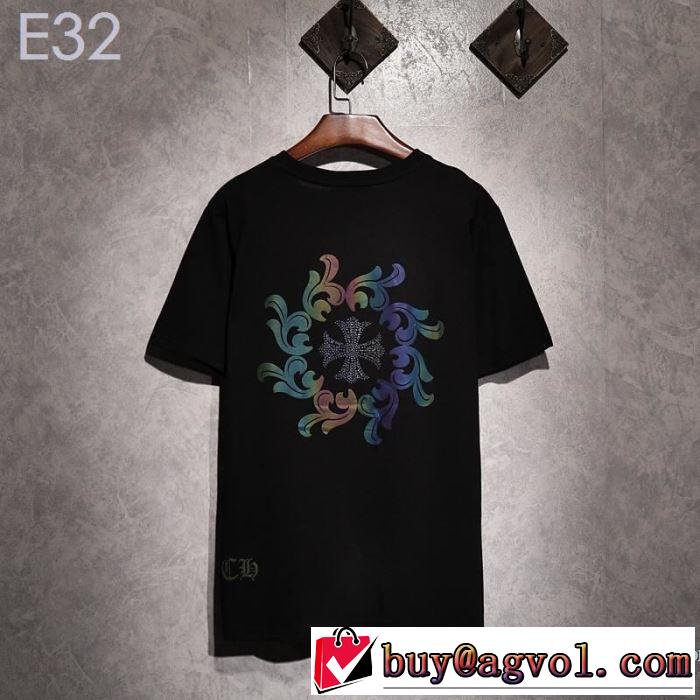 クロムハーツ CHROME HEARTS 半袖Tシャツ 2色可選 男女兼用 2019年最新ファッション 今期のトレンド定番アイテム