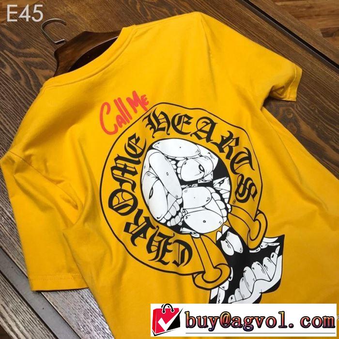 2019年春夏シーズンの人気 最新のトレンドブランド人気的 クロムハーツ CHROME HEARTS 半袖Tシャツ 男女兼用