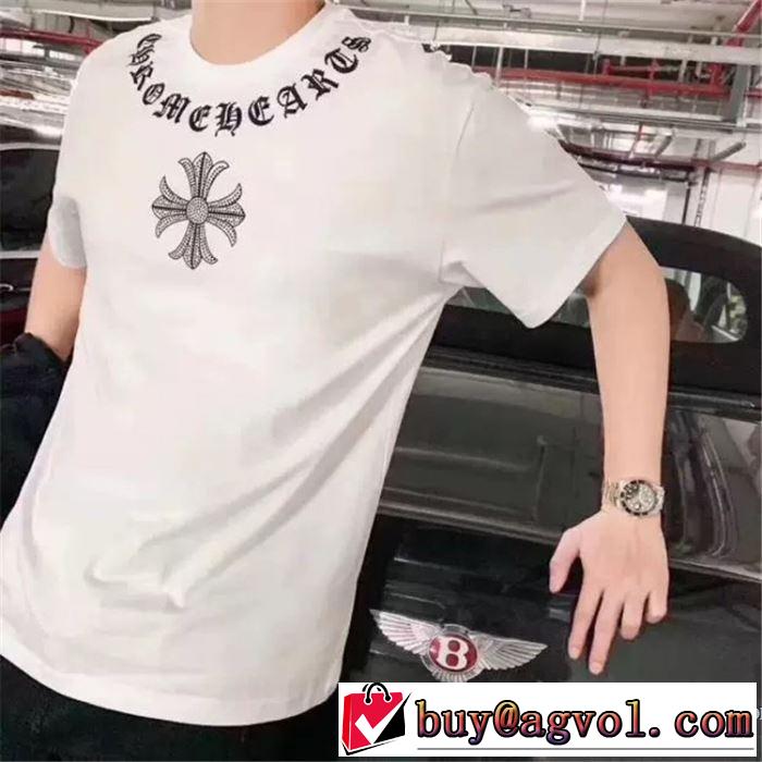 クロムハーツ CHROME HEARTS 半袖Tシャツ 2色可選 男女兼用 春夏らしい爽やかさ 2019春夏人気トレンドアイテム