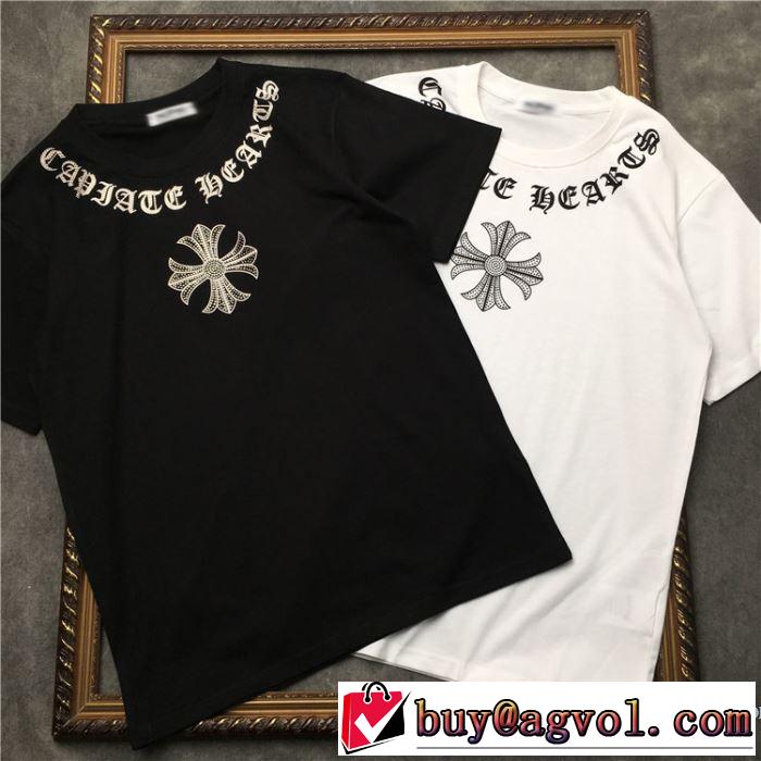 クロムハーツ CHROME HEARTS 半袖Tシャツ 2色可選 男女兼用 春夏らしい爽やかさ 2019春夏人気トレンドアイテム