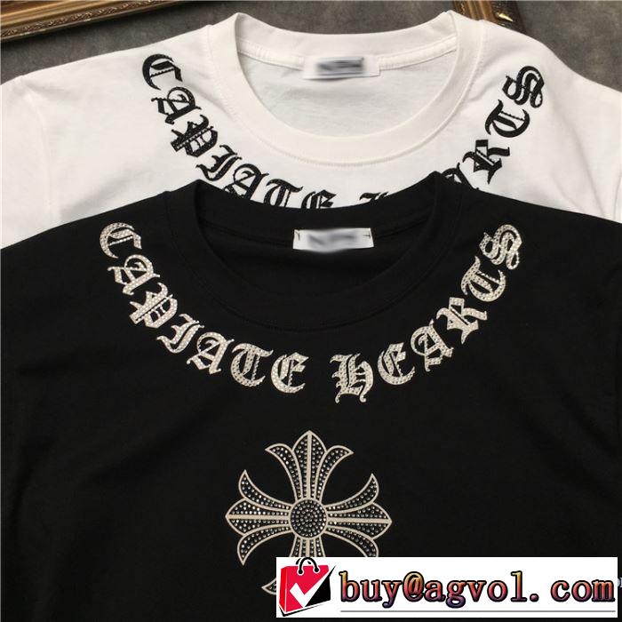 クロムハーツ CHROME HEARTS 半袖Tシャツ 2色可選 男女兼用 春夏らしい爽やかさ 2019春夏人気トレンドアイテム