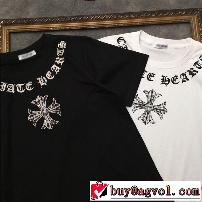 クロムハーツ CHROME HEARTS 半袖Tシャツ 2色可選 男女兼用 春夏らしい爽やかさ 2019春夏人気トレンドアイテム