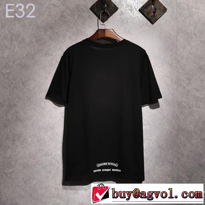 春夏シンプルファッションでOK！ 2019SSのトレンド商品 クロムハーツ CHROME HEARTS 半袖Tシャツ 2色可選 男女兼用