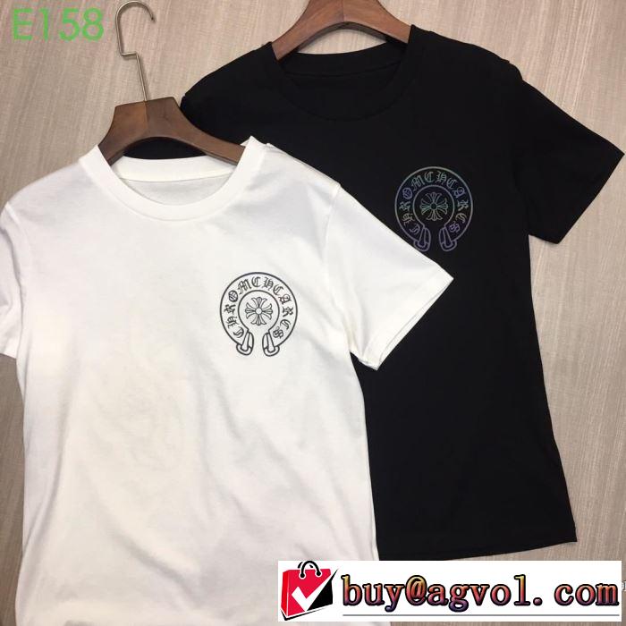 男女兼用 2色可選 【2019春夏】最新コレクション 今季のトレンド人気新作 クロムハーツ CHROME HEARTS 半袖Tシャツ