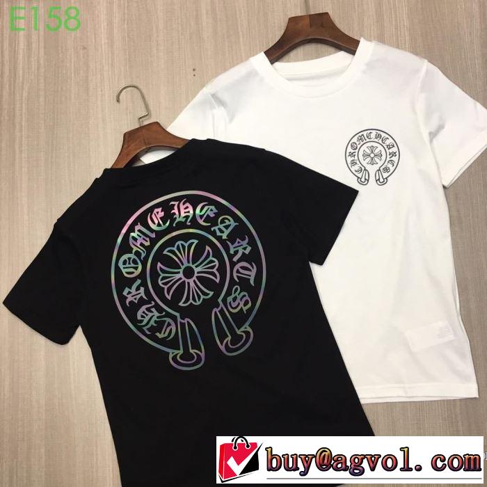 男女兼用 2色可選 【2019春夏】最新コレクション 今季のトレンド人気新作 クロムハーツ CHROME HEARTS 半袖Tシャツ