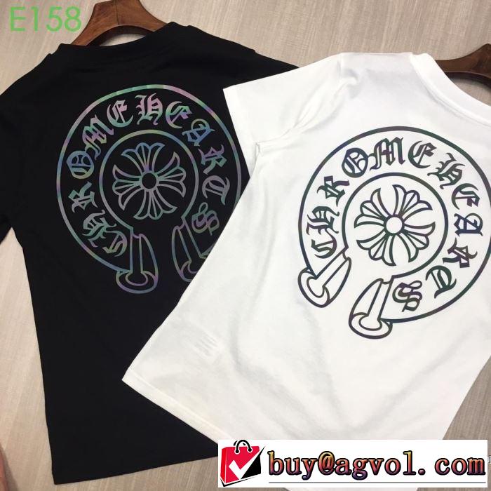 男女兼用 2色可選 【2019春夏】最新コレクション 今季のトレンド人気新作 クロムハーツ CHROME HEARTS 半袖Tシャツ