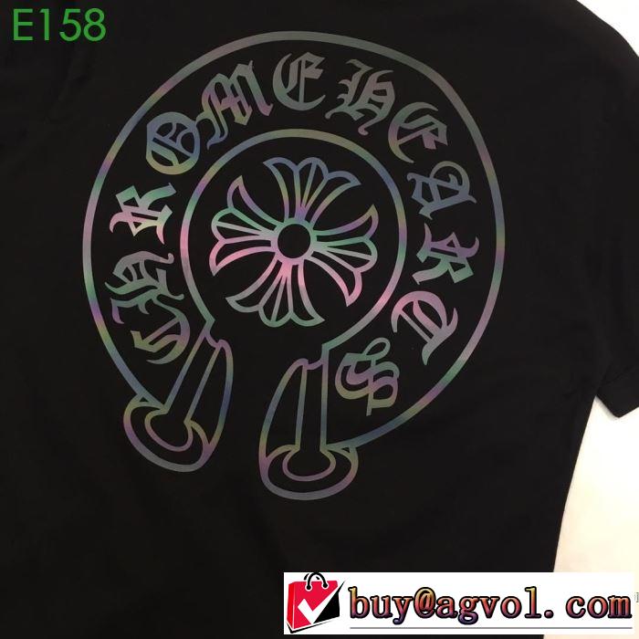 男女兼用 2色可選 【2019春夏】最新コレクション 今季のトレンド人気新作 クロムハーツ CHROME HEARTS 半袖Tシャツ