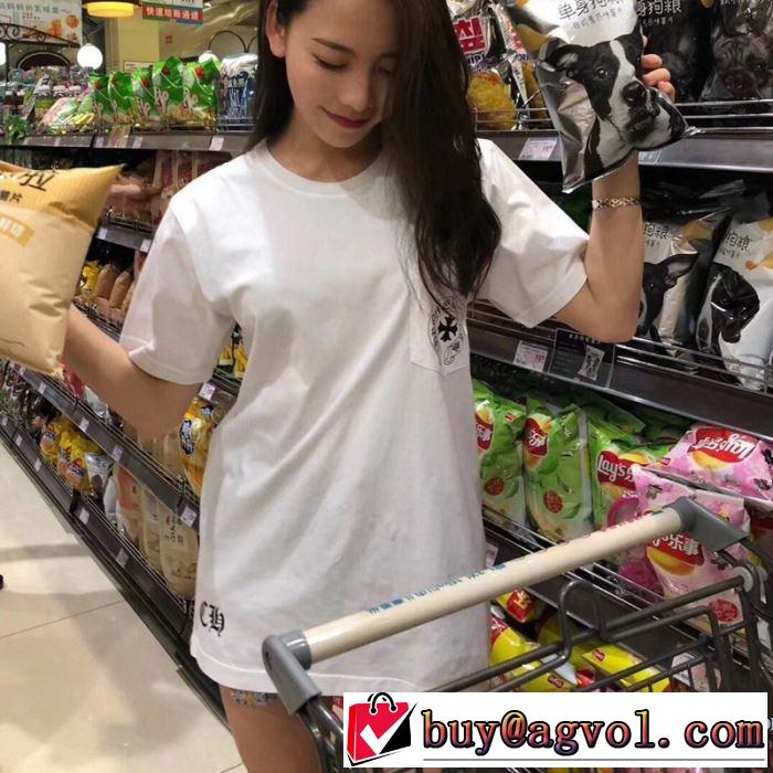 クロムハーツ CHROME HEARTS 半袖Tシャツ 2色可選 男女兼用 定番のスタイル春夏限定 2019年の春夏に着たい