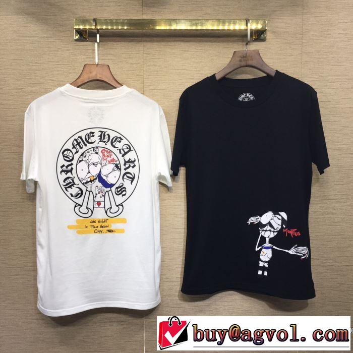 季節感をプラス人気商品 クロムハーツ CHROME HEARTS 半袖Tシャツ 2色可選 男女兼用 2019春夏は人気定番