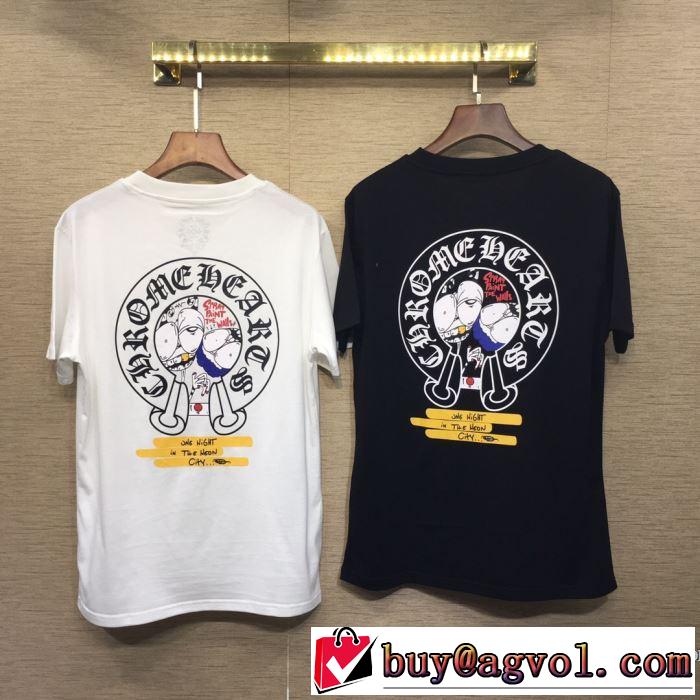 季節感をプラス人気商品 クロムハーツ CHROME HEARTS 半袖Tシャツ 2色可選 男女兼用 2019春夏は人気定番