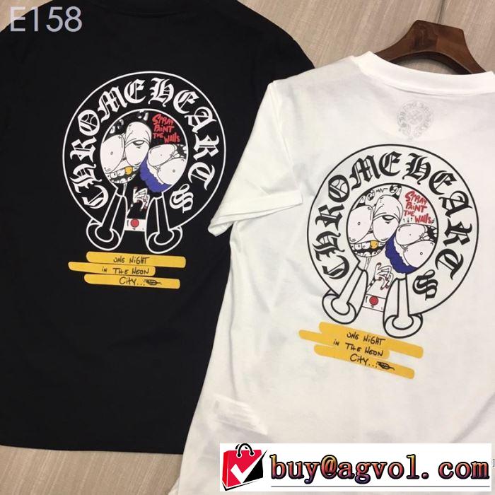 季節感をプラス人気商品 クロムハーツ CHROME HEARTS 半袖Tシャツ 2色可選 男女兼用 2019春夏は人気定番