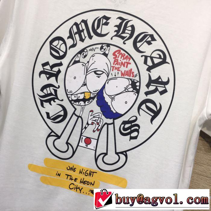 季節感をプラス人気商品 クロムハーツ CHROME HEARTS 半袖Tシャツ 2色可選 男女兼用 2019春夏は人気定番
