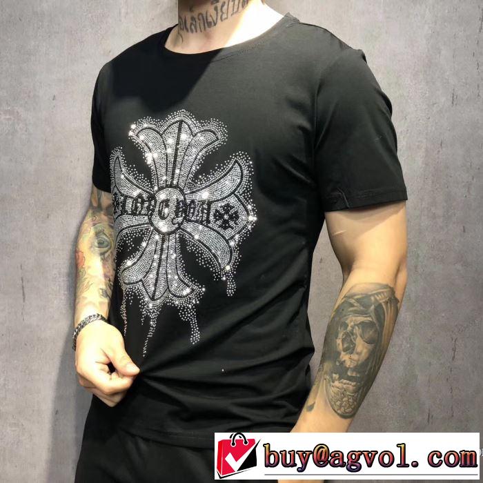 半袖Tシャツ 2色可選 2019年春夏のトレンドアイテム クラシカルな雰囲気 クロムハーツ CHROME HEARTS