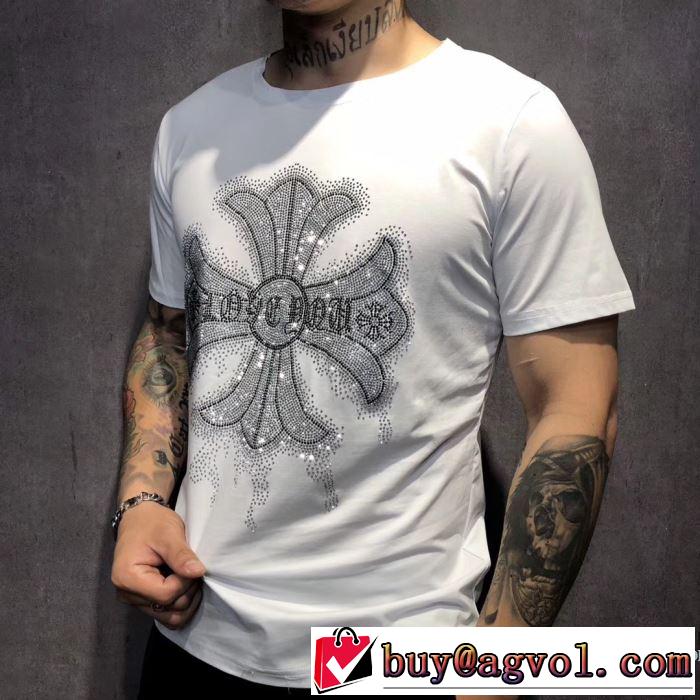 半袖Tシャツ 2色可選 2019年春夏のトレンドアイテム クラシカルな雰囲気 クロムハーツ CHROME HEARTS