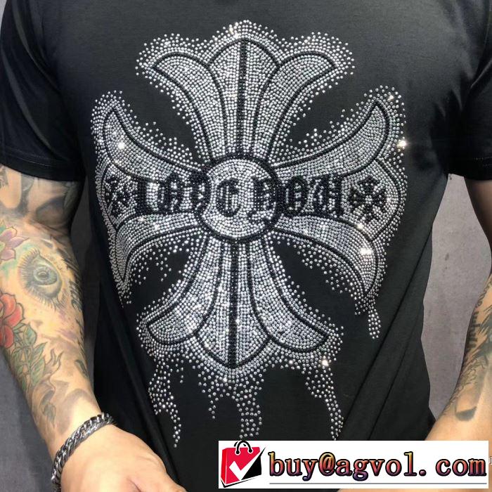 半袖Tシャツ 2色可選 2019年春夏のトレンドアイテム クラシカルな雰囲気 クロムハーツ CHROME HEARTS