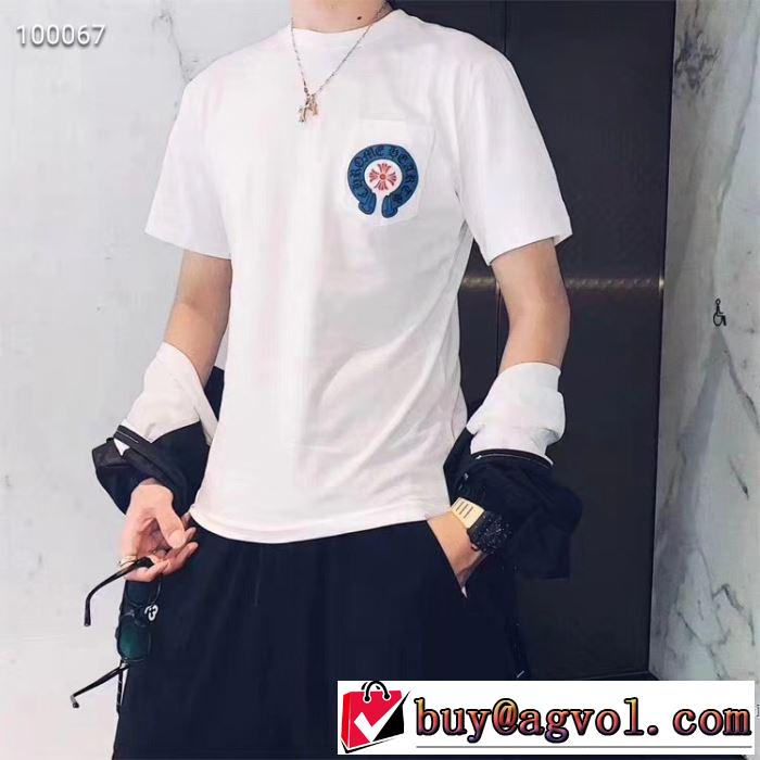 クロムハーツ CHROME HEARTS 半袖Tシャツ 2色可選  2019春夏も引き続きトレンド まずは定番！人気アイテム