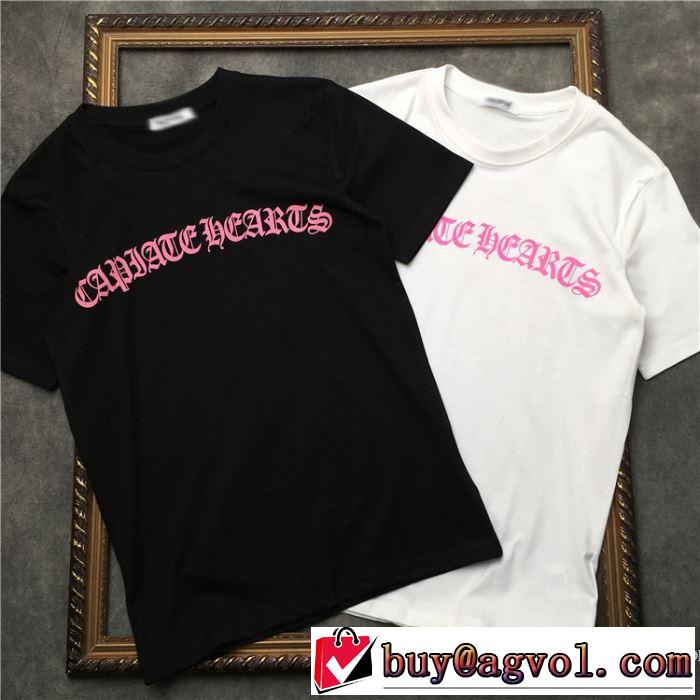 ブランドの話題の新作も！ 2019年最新ファッション クロムハーツ CHROME HEARTS 半袖Tシャツ 2色可選 男女兼用