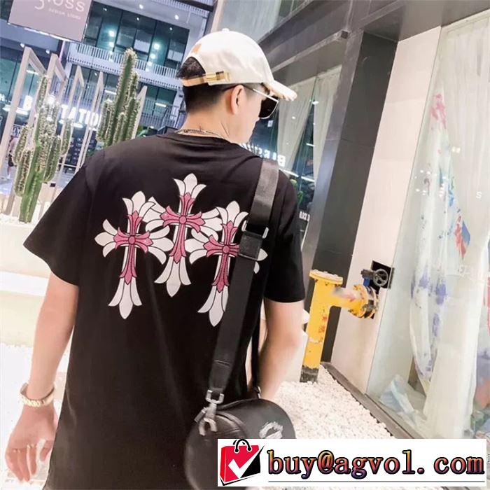 ブランドの話題の新作も！ 2019年最新ファッション クロムハーツ CHROME HEARTS 半袖Tシャツ 2色可選 男女兼用