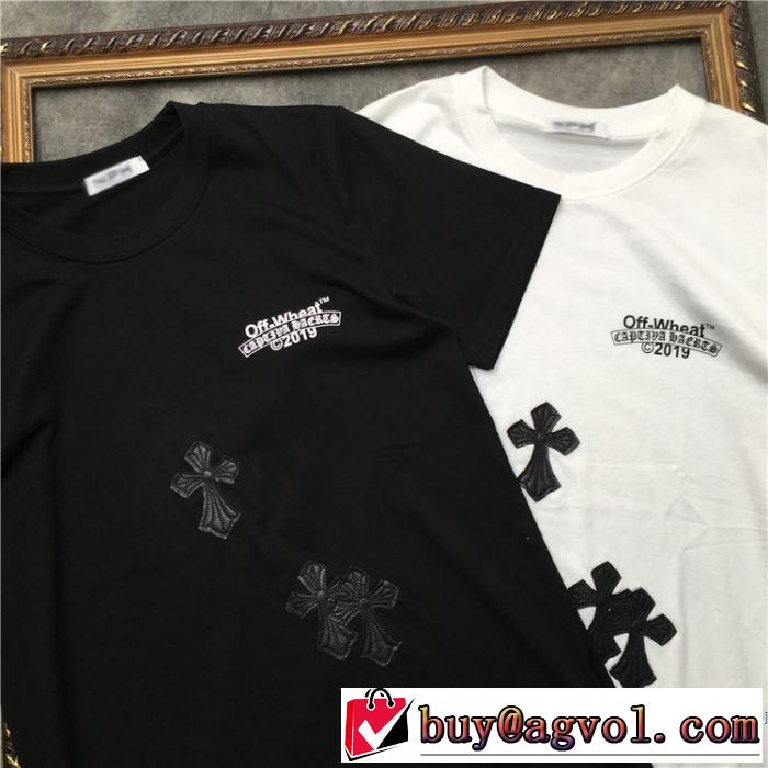 2色可選 男女兼用クロムハーツ CHROME HEARTS 半袖Tシャツ 《2019年》今、注目のストリート 海外セレブは大人気