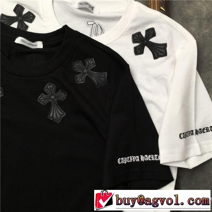 人気ストリートブランド新品 クロムハーツ CHROME HEARTS 半袖Tシャツ 2色可選 男女兼用 2019SSのトレンド商品