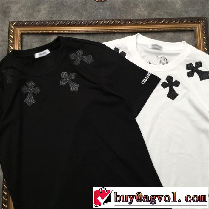 人気ストリートブランド新品 クロムハーツ CHROME HEARTS 半袖Tシャツ 2色可選 男女兼用 2019SSのトレンド商品