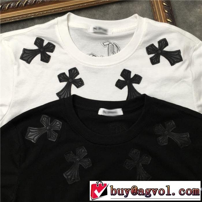 人気ストリートブランド新品 クロムハーツ CHROME HEARTS 半袖Tシャツ 2色可選 男女兼用 2019SSのトレンド商品