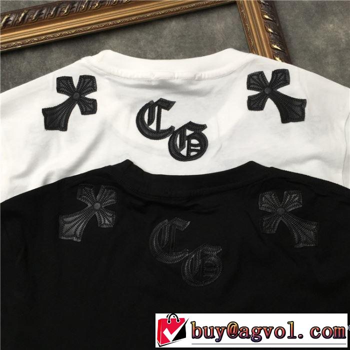 人気ストリートブランド新品 クロムハーツ CHROME HEARTS 半袖Tシャツ 2色可選 男女兼用 2019SSのトレンド商品