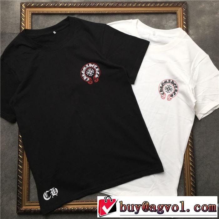 2019年春夏シーズンの人気 毎年トレンドアイテムが出る ロムハーツ CHROME HEARTS 半袖Tシャツ 2色可選 男女兼用