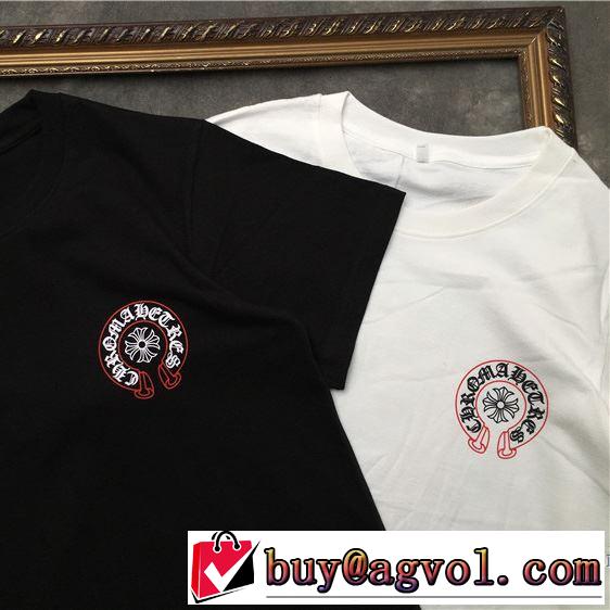 2019年春夏シーズンの人気 毎年トレンドアイテムが出る ロムハーツ CHROME HEARTS 半袖Tシャツ 2色可選 男女兼用
