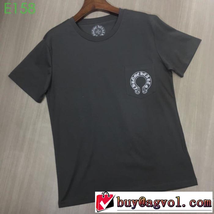 大人の可愛さを引き立て 2019年春夏流行ファッション クロムハーツ CHROME HEARTS 半袖Tシャツ 男女兼用