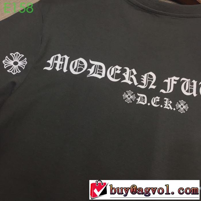 大人の可愛さを引き立て 2019年春夏流行ファッション クロムハーツ CHROME HEARTS 半袖Tシャツ 男女兼用