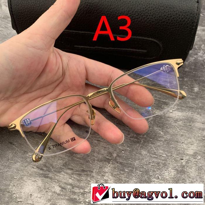 クロムハーツ CHROME HEARTS 眼鏡 4色可選 2019夏ファション新品 目を引く春夏トップス