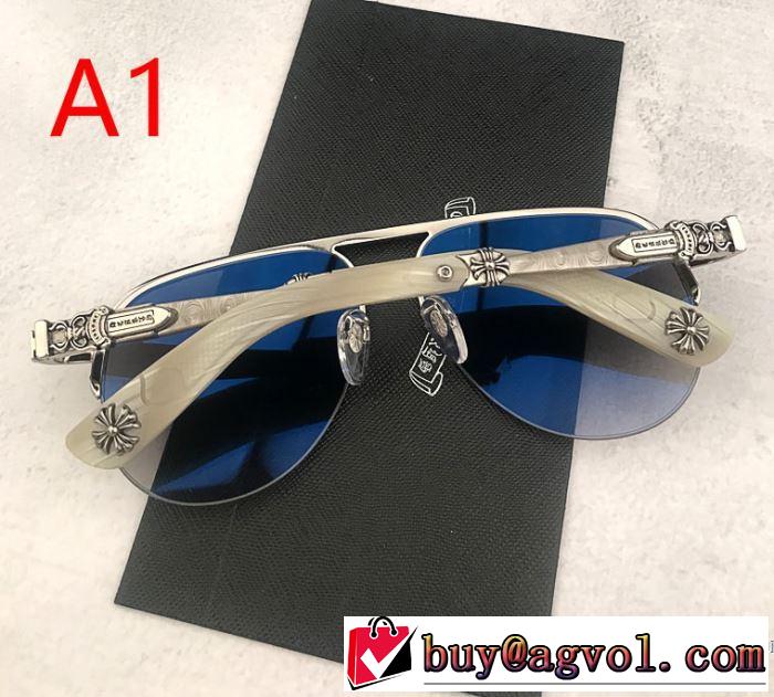 大人の可愛さを引き立て 2019年春夏流行ファッション クロムハーツ CHROME HEARTS サングラス 3色可選