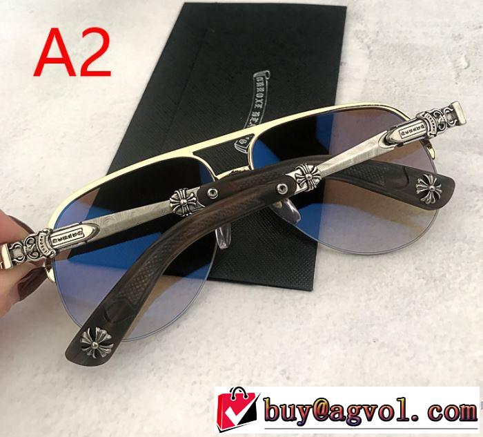 大人の可愛さを引き立て 2019年春夏流行ファッション クロムハーツ CHROME HEARTS サングラス 3色可選