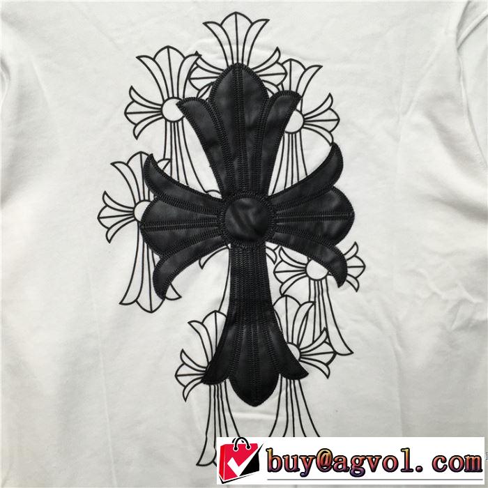2019即旬な装いに 定番のスタイル春夏限定 クロムハーツ CHROME HEARTS 長袖Tシャツ 2色可選 男女兼用