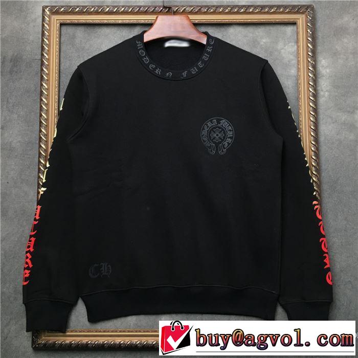 2019年春夏流行ファッション 大人の可愛さを引き立て クロムハーツ CHROME HEARTS 長袖Tシャツ 男女兼用