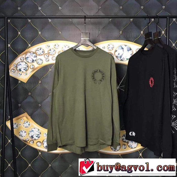  長袖Tシャツ2色可選 2019春夏トレンドアイテム CHROME HEARTS クロムハーツVIPセールでお得