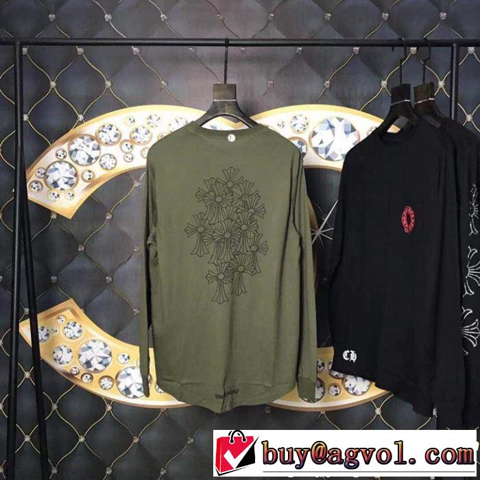 長袖Tシャツ2色可選 2019春夏トレンドアイテム CHROME HEARTS クロムハーツVIPセールでお得